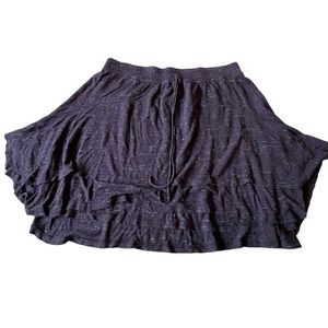 Anthropologie Dolan Purple Tiered Mini Skirt